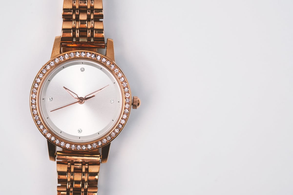Elegant Rose Gold Wristwatch
